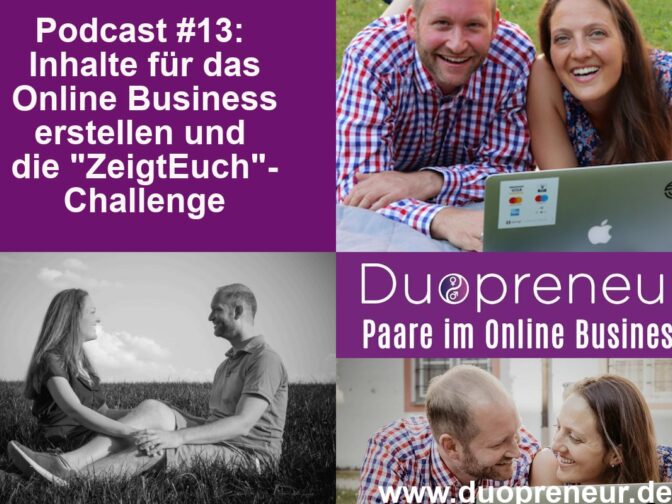 Duopreneur-Podcast #39: Wie Du Deinen eigenen Onlinekongress veranstaltest - Teil 1 - Interview mit Kristina und Andreas Frank